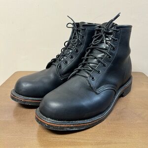 LL Bean x Chippewa Katahdin Iron Works Men Sz 9 EE Black Leather American Boots